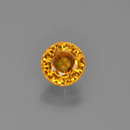 Naranja medio Zafiro Gema - 0.7ct Faceta Redonda (ID: 453269)