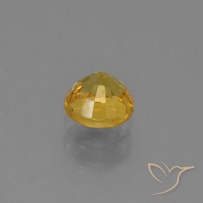 Sapphire Gemstone in 5 mm (calibrated) Size for Sale, Sapphire Stone in Golden Color