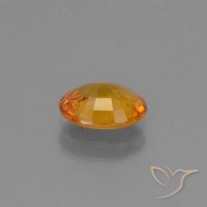 Sapphire Gemstone in 8 x 6 mm (calibrated) Size for Sale, Sapphire Stone in Deep Orange Color