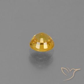 Sapphire Gemstone in 5 mm (calibrated) Size for Sale, Sapphire Stone in Golden Color