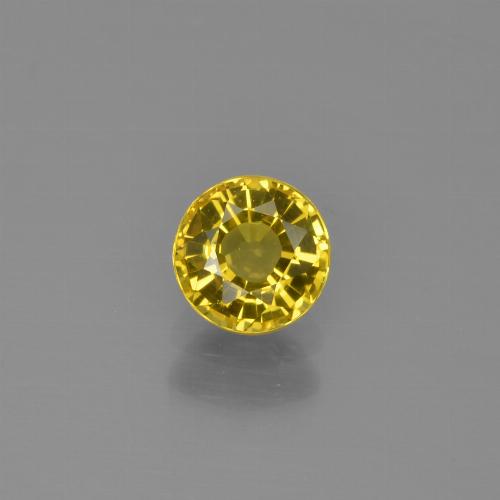 Medium Yellow Sapphire Gem - 0.7ct Round Facet (ID: 453307)