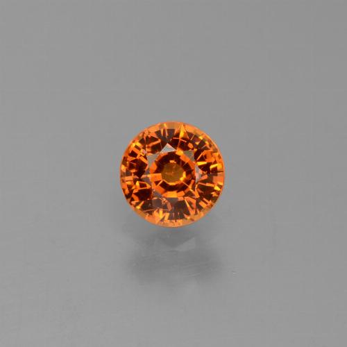 Naranja medio Zafiro Gema - 0.7ct Faceta Redonda (ID: 453354)