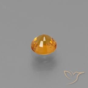 Sapphire Gemstone in 5 mm (calibrated) Size for Sale, Sapphire Stone in Apricot Orange Color
