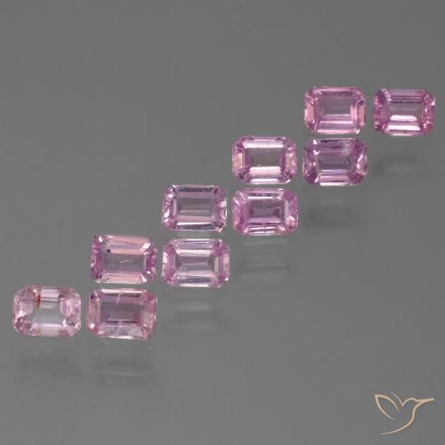 Light Purple-Pink Saphir Edelstein - 0.3ct Octagon Stufenschliff (ID: 453628)