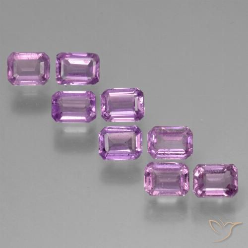 Sangria Violet Sapphire Gem - 0.3ct Octagon Step Cut (ID: 453688)