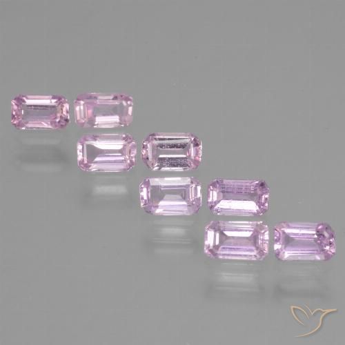 Light Pinkish Violet Purple Zaffiro Gem - 0.4ct Taglio ottagonale (ID: 453698)