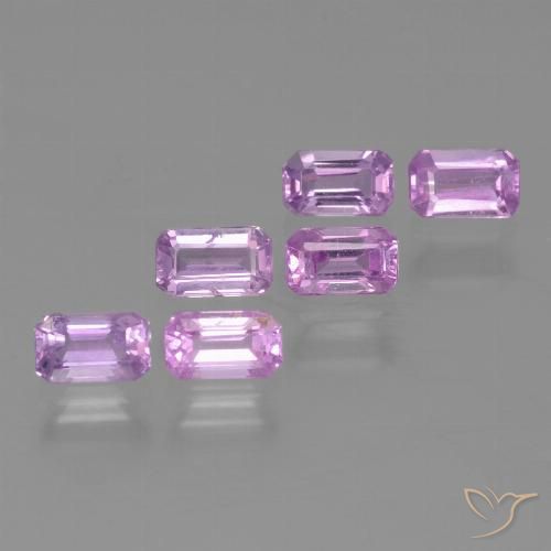 Lilac Purple Сапфир Камень - 0.4ct Восьмиугольная ступенчатая огранка (ID: 453848)