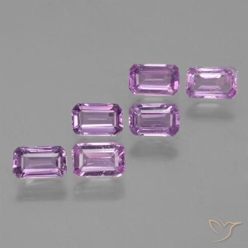Púrpura rosado Zafiro Gema - 0.3ct Corte octagonal (ID: 453852)