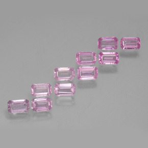 Royal Purple Pink Сапфир Камень - 0.3ct Восьмиугольная ступенчатая огранка (ID: 453869)