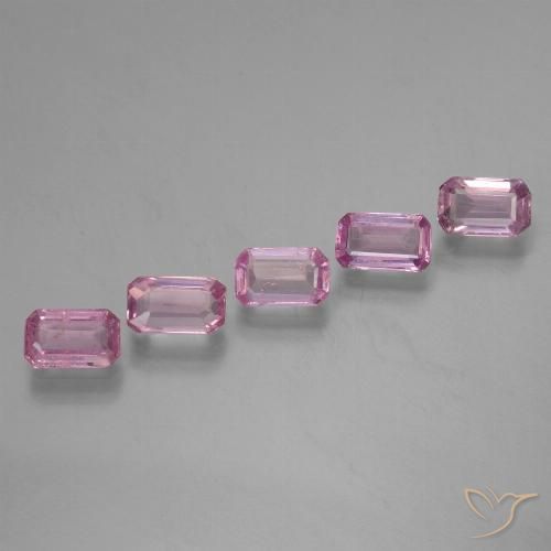 Very Light Royal Purple Pink Zaffiro Gem - 0.3ct Taglio ottagonale (ID: 453876)
