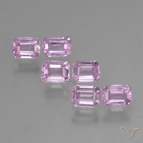 Royal Purple Pink Сапфир Камень - 0.3ct Восьмиугольная ступенчатая огранка (ID: 453878)