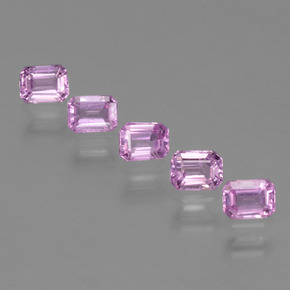 Royal Purple Pink Сапфир Камень - 0.3ct Восьмиугольная ступенчатая огранка (ID: 453879)