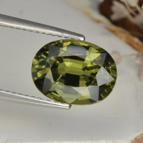 4.6ct Oval Facet Green Sapphire Gem for sale 4.6ct Oval Facet Green Sapphire Gem (ID: 458364)