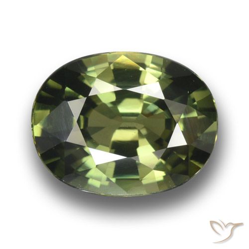 3.38ct Natural Medium-Dark Green Sapphire, Oval, VVS-VS