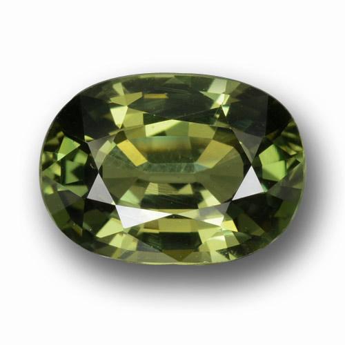 Verde medio Zafiro Gema - 3.3ct Forma ovalada (ID: 458452)