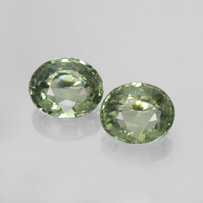 0.8ct Oval Facet Green Sapphire Gem for sale 0.8ct Oval Facet Green Sapphire Gem (ID: 459807)