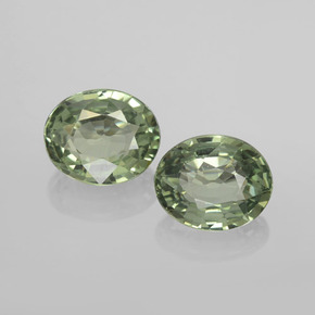 0.7ct Oval Facet Green Sapphire for sale thumb image of 0.7ct Oval Facet Green Sapphire (ID: 459808)