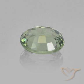 Sapphire Gemstone in 5.9 x 5 mm Size for Sale, Sapphire Stone in Light Green Color