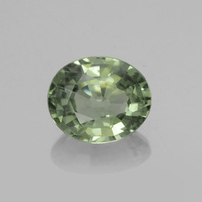 Verde terroso Zafiro Gema - 0.7ct Forma ovalada (ID: 459895)