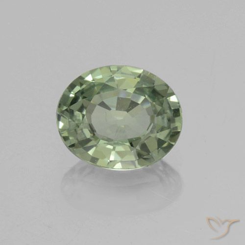 0.72ct Natural Forest Green Sapphire, Oval, VVS