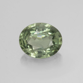 Verde terroso Zafiro Gema - 0.7ct Forma ovalada (ID: 460018)