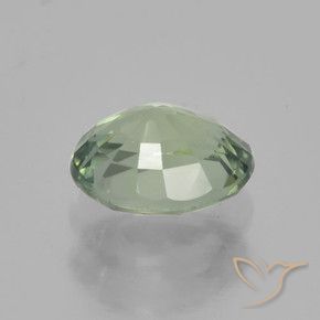 Sapphire Gemstone in 6 x 5 mm Size for Sale, Sapphire Stone in Light Green Color