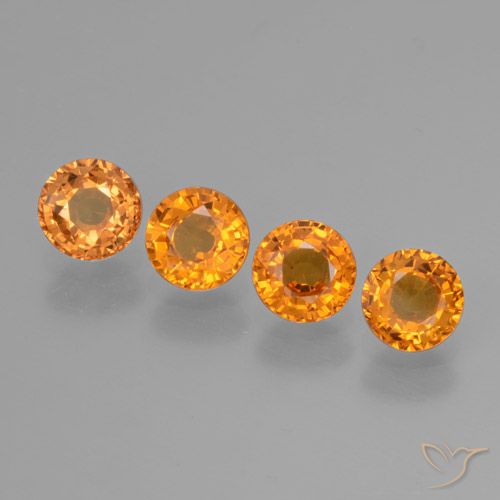 2.36ctw Natural Gold Sapphire, Round, VVS-VS