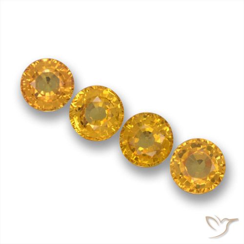 2.31ctw Natural Dark Golden Sapphire, Round, VS