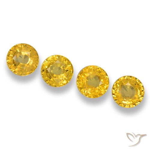 2.46ctw Natural Medium Yellow Sapphire, Round, VVS-VS