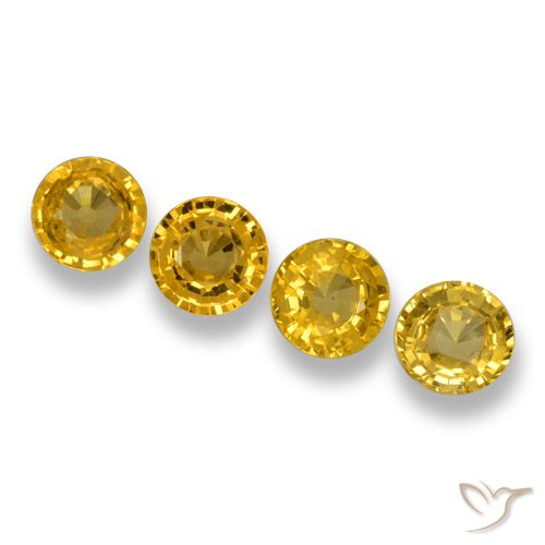 2.32ctw Natural Deep Yellow Sapphire, Round, VVS-VS
