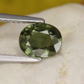 1.4ct Oval Facet Green Sapphire for sale thumb image of 1.4ct Oval Facet Green Sapphire (ID: 461209)