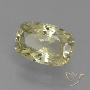 1.13 ct Yellow Sapphire Stone, Natural Sapphire in Cushion-Cut Shape for Sale