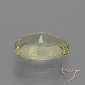 Sapphire Gemstone in 7.5 x 5 mm Size for Sale, Sapphire Stone in Medium Yellow Color