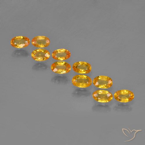 3.45ctw Natural Dark Orange-Gold Sapphire, Oval, VS