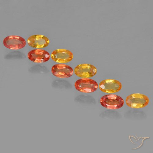 Mehrfarbig Saphir Edelstein - 0.3ct Oval facettiert (ID: 461971)