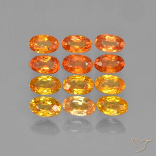 Многоцветный Сапфир Камень - 0.4ct Фасетный Овал (ID: 461973)