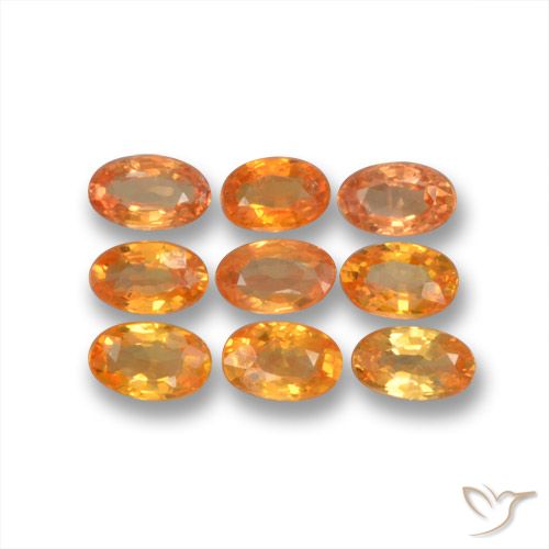 2.70ctw Natural Bright Orange Sapphire, Oval, VS