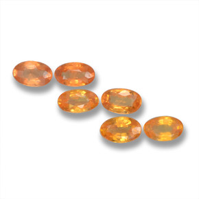 Naranja claro Zafiro Gema - 0.3ct Forma ovalada (ID: 461989)