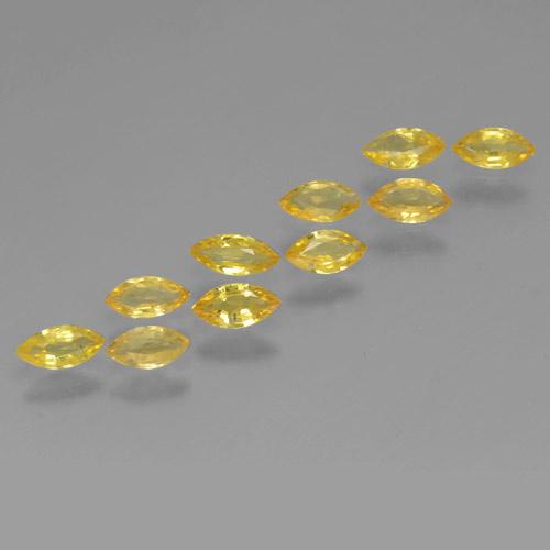Honey Yellow Zaffiro Gem - 0.2ct Marquise sfaccettato (ID: 462036)