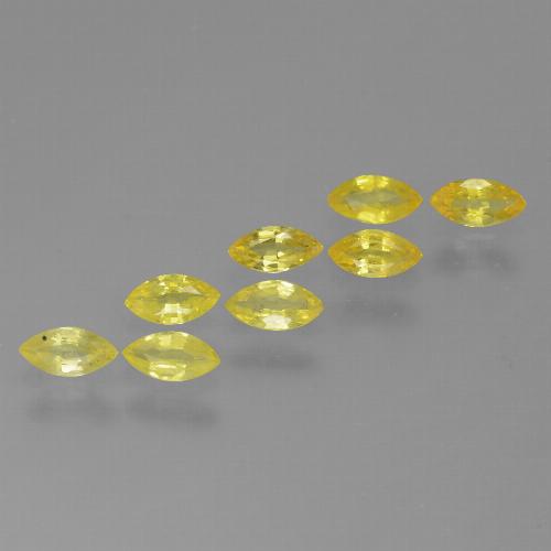 Light Honey Yellow Saphir Edelstein - 0.2ct Marquiseschliff (ID: 462071)