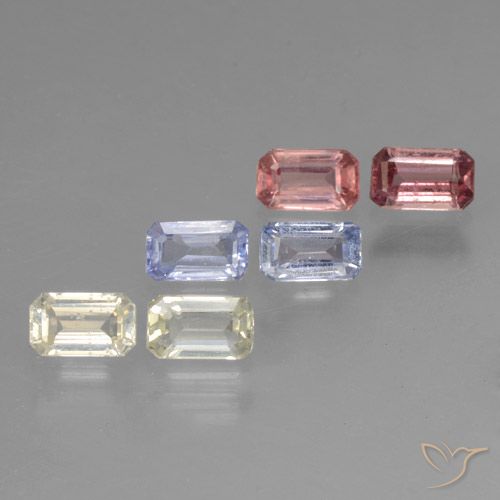 0.3ct Octagon Step Cut Multicolor Sapphire for sale thumb image of 0.3ct Octagon Step Cut Multicolor Sapphire (ID: 462107)