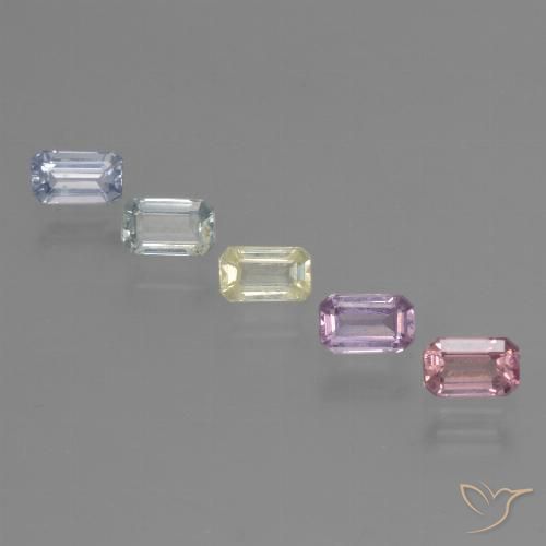 0.4ct Octagon Step Cut Multicolor Sapphire for sale thumb image of 0.4ct Octagon Step Cut Multicolor Sapphire (ID: 462142)