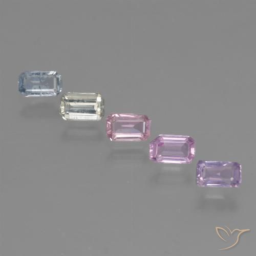 Multicolor Zafiro Gema - 0.3ct Corte octagonal (ID: 462144)