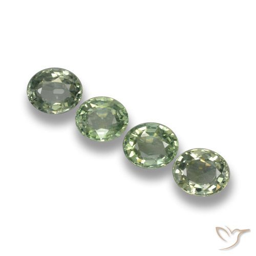 3.12ctw Natural Forest Green Sapphire, Oval, VVS-VS