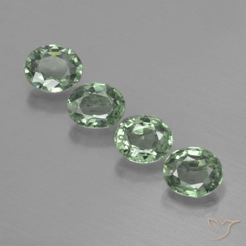 3.32ctw Natural Medium Green Sapphire, Oval, VVS-VS