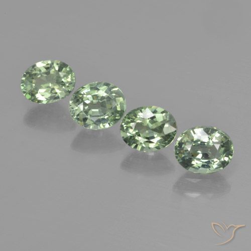 3.03ctw Natural Medium-Light Green Sapphire, Oval, VVS-VS