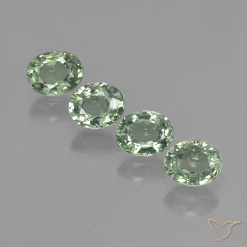 3.07ctw Natural Medium-Light Green Sapphire, Oval, VVS-VS