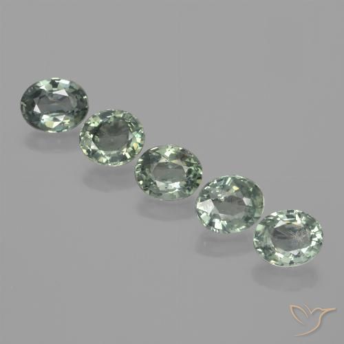 3.85ctw Natural Warm Green Sapphire, Oval, VVS-VS