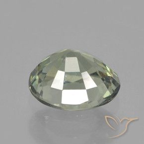 Sapphire Gemstone in 5.9 x 5 mm Size for Sale, Sapphire Stone in Medium Light Green Color