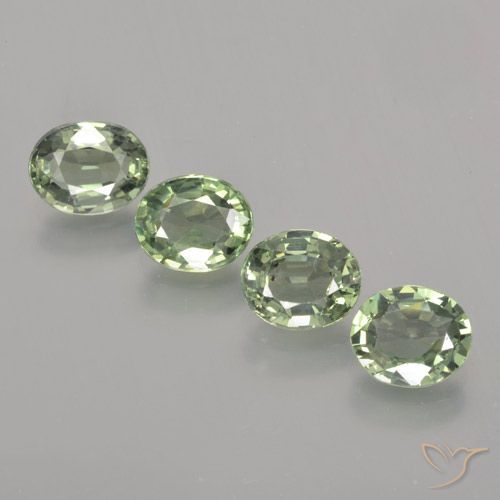 3.37ctw Natural Earthy Green Sapphire, Oval, VVS-VS